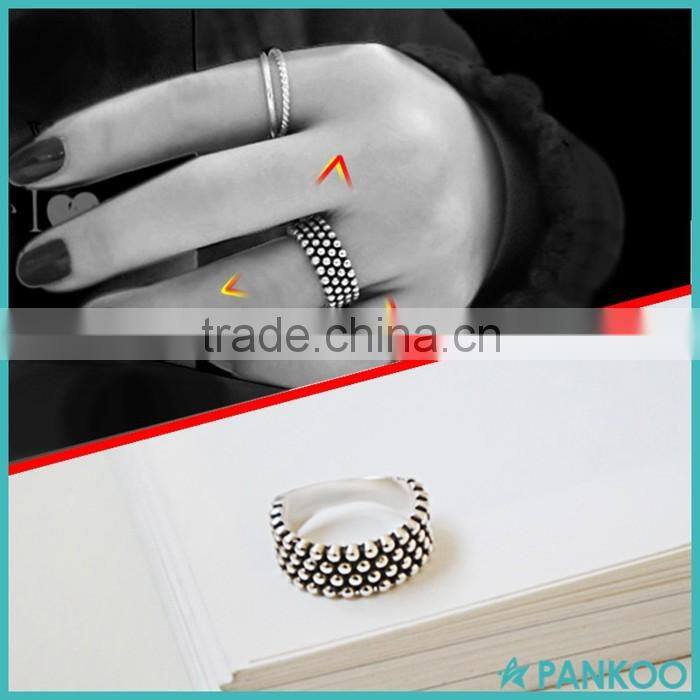 2016 New Retro Thai Silver Ring 925 Sterling Silver Opening Personality Simple Ring