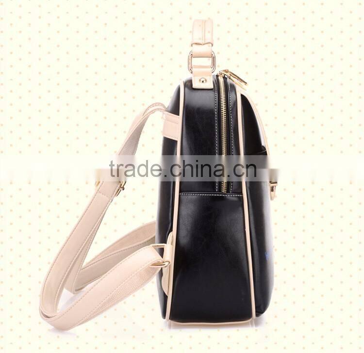 Wholesale Fashion Beauty Lady leather Bags Backpacks Leather laptop backpack