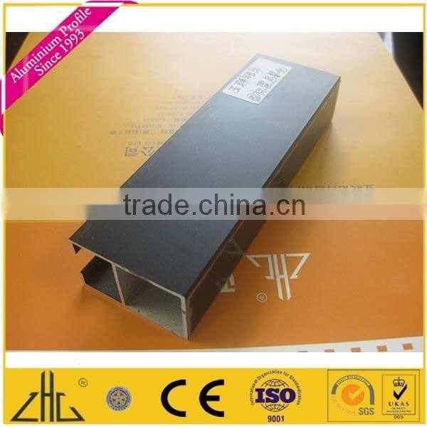 Wow!!clear anodize aluminium extrusion for office partition, greenhouse aluminium profile, matt black anodised aluminium profile