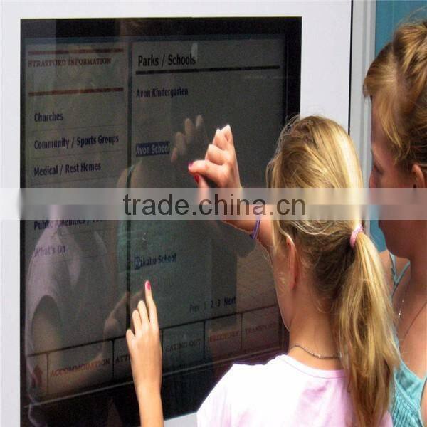 55'' Rear touch screen foil On Mall Shop Window