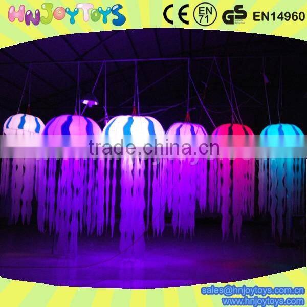 Led lighting hanging jellyfish inflatable party decor