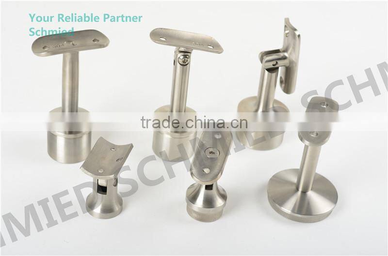 stainless steel handrails for outdoor steps saddle support,saddle