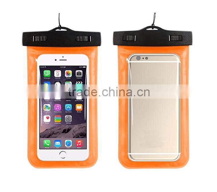 PVC Universal Mobile Phone Waterproof Bag Pouch Cover Case For iPhone 6 4.7 5.5 For Samsung Galaxy Note 4 3 2 S6 S6 Edge S5 S4