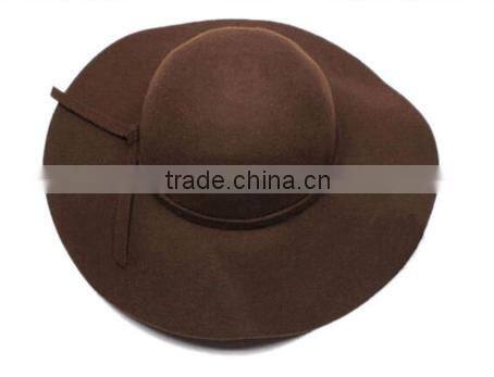 2016 wholesale wool hats for women wide brim wool hat