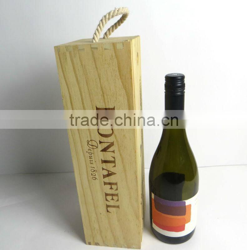 High quality wine box wooden box the latest packaging alibaba China