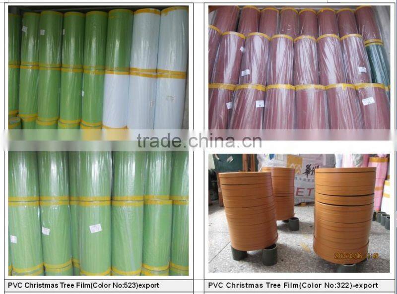 White PVC Rigid Film For Christmas Tree (Used to Make Artifical Christmas tree,hedge fence)
