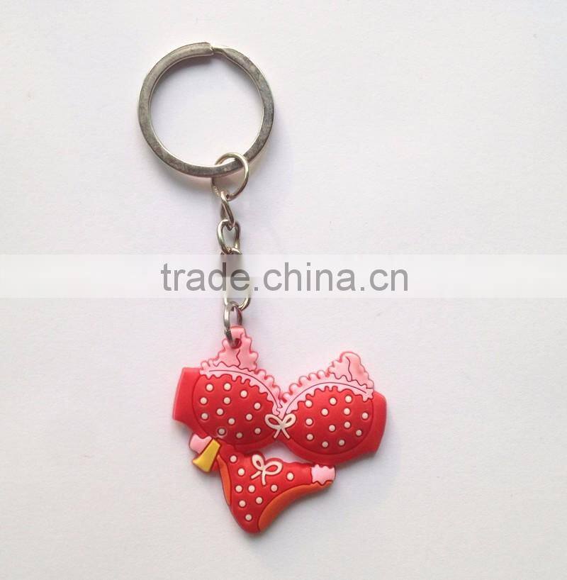 2016 Newest OME High Quality Plastic Promotional PVC Funny Printing Key Chain