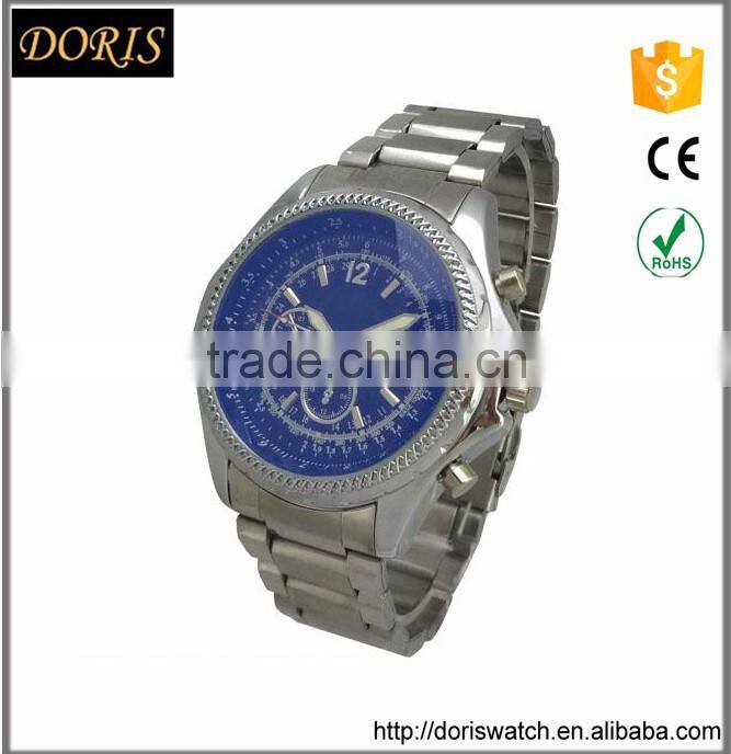 2016 top brand fashion japan quartz metal men watch