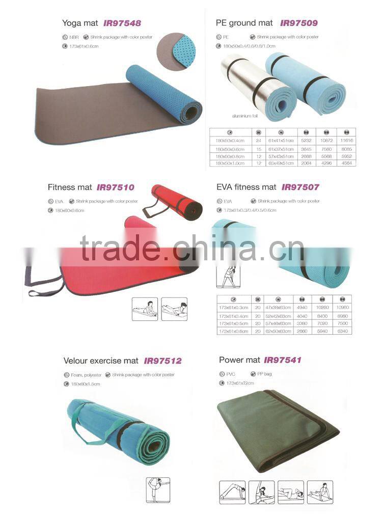 2015 round nbr yoga mat 183, wholesale sports equipment, promotional items china