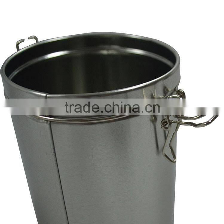 Round window clear tin box/clear cookie tin box