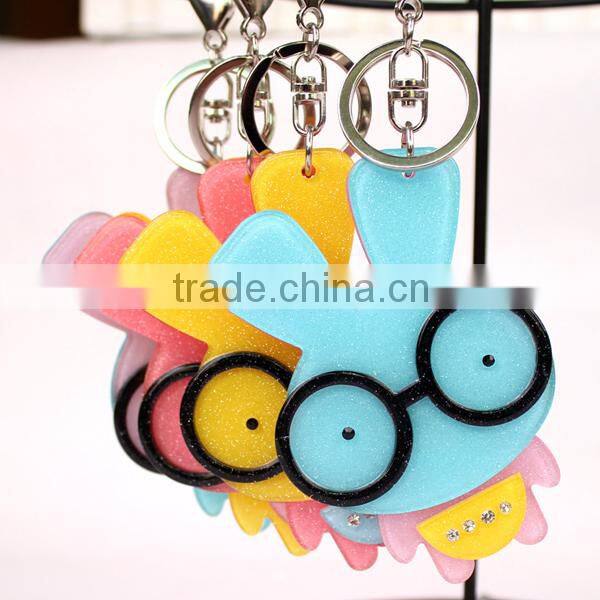 kids love eco-friend cute plastic key ring