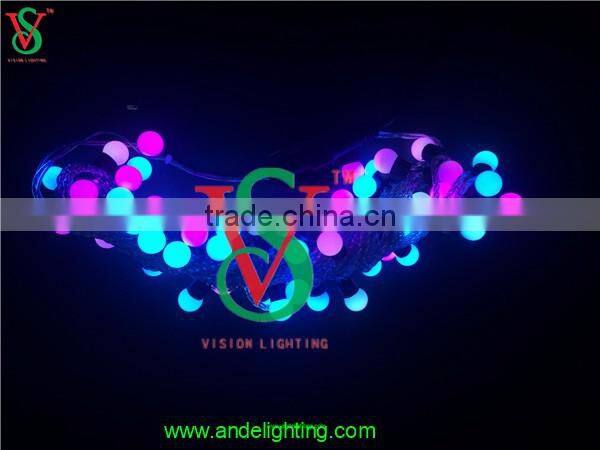 High quality IP 65 waterproof RGB chain led string ball light for party and wedding decoration