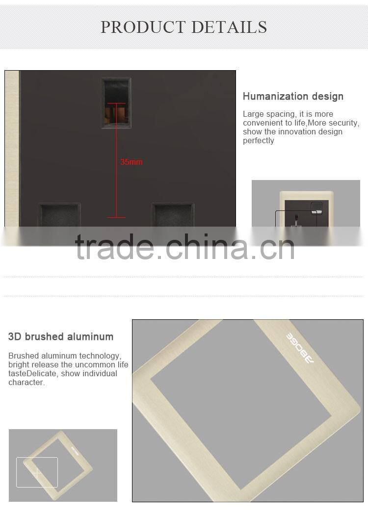 door bell switch with aluminium drawing cover