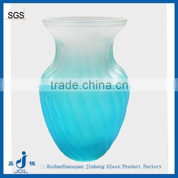 Frosted homeware glass vase flower