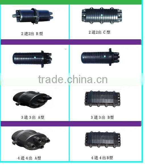 4 Cable Ports Dome / Vertical Fiber Optic Splice Closure SZ3 , Mechanical Sealing