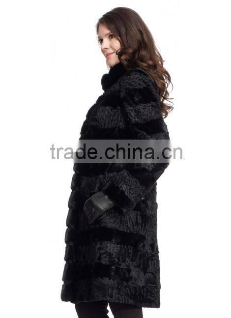 2015 real lamb fur long coat for women LC11