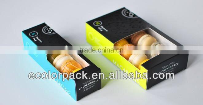 Customized High Quality 4,6,12,24pcs Pink Wholesale Macarons Box