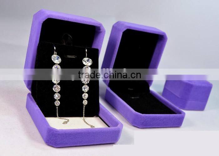 custom wholesale small velvet jewelry box for wedding