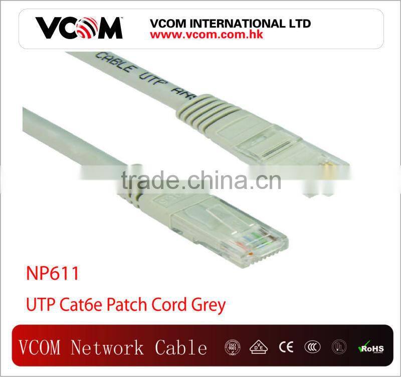 Vcom High Speed UTP Cat5e Patch Cord in red