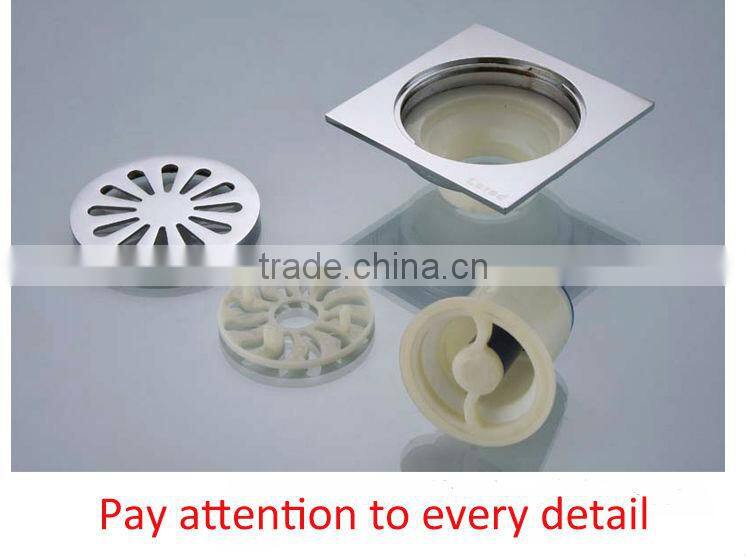 Bathroom brass floor drain