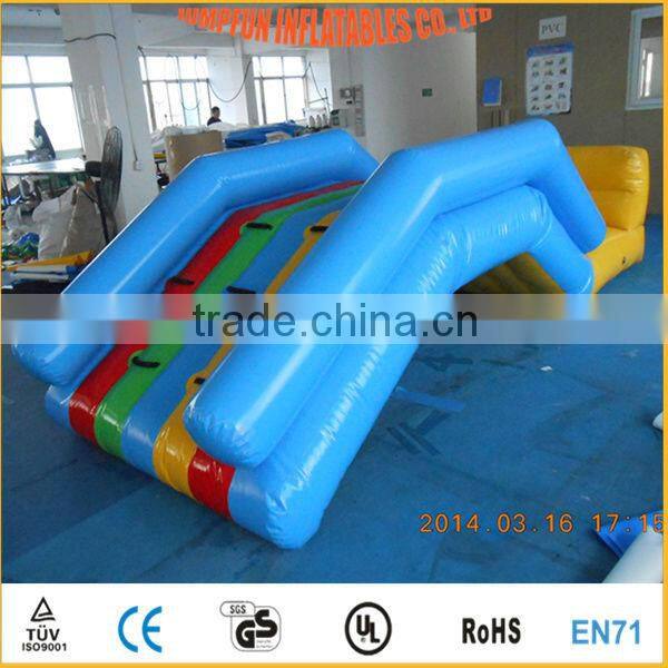 Air sealed small water slide for children step over inflatable water pool