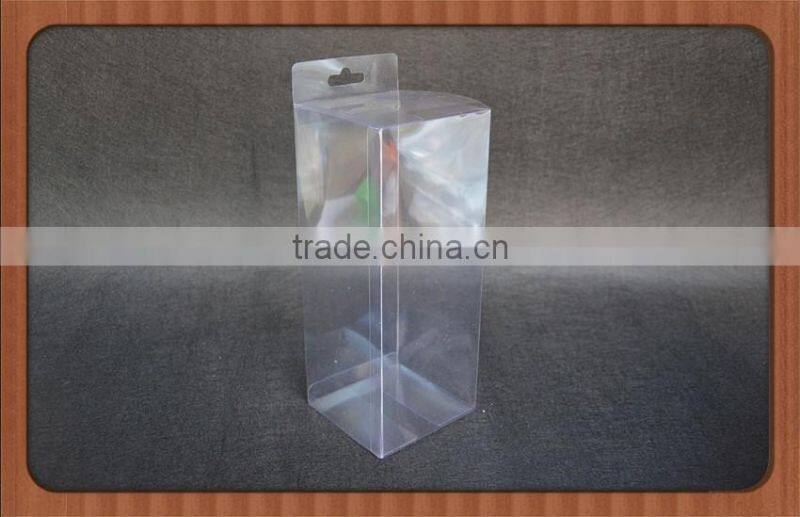 Unique Soft Crease Clear Plastic Box with printing