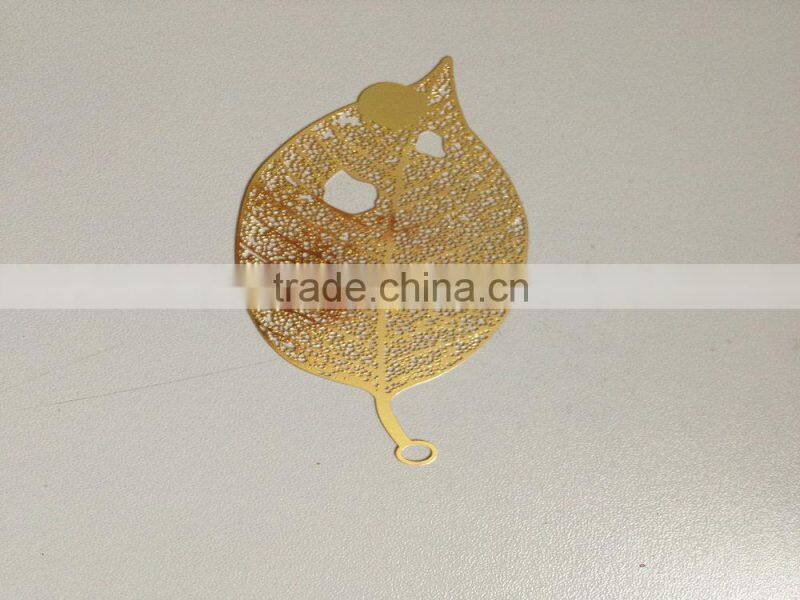 brass material gold leaf metal bookmarks
