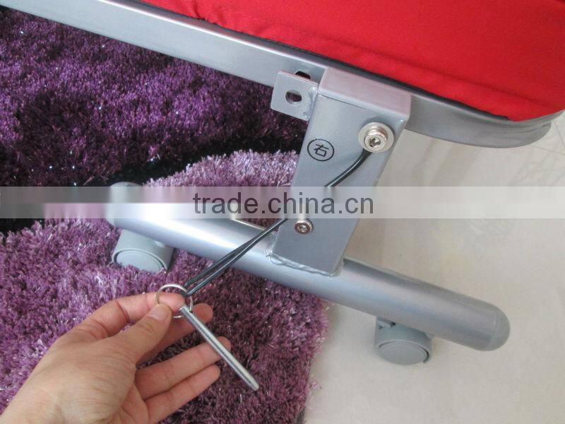 metal folding bed with cushion