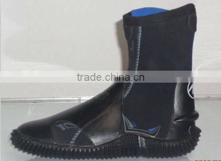 3-5mm neoprene diving boots,rubber sole scuba dive fins