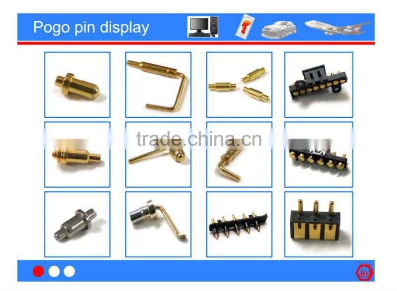 10mm cable terminal spring loaded connectors/pogo pin with battery power