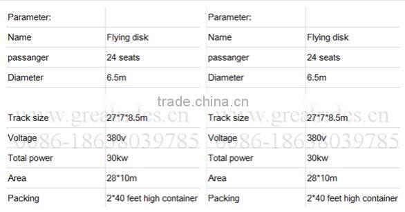 Fun fair park large amusement rides flying disk for sale
