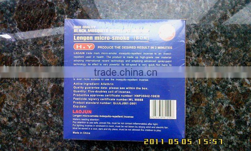 Plant fiber mosquito repellent incense