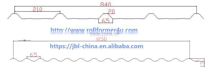 Aluminum Roof Sheet Double Layer Cold Roll Forming Machine