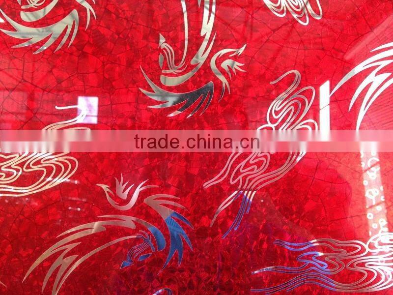 cheap supplier design ice flower mirror glass for interior decoration