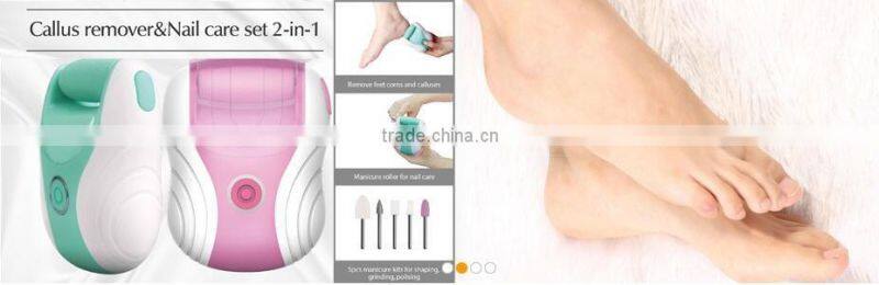 Nail Tools Foot Pedicure & Callus Remover Set, Professional electric callus remover supplier