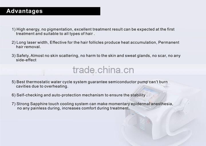 portable 808nm diode laser permanent hair removal beauty device---DIDO-II