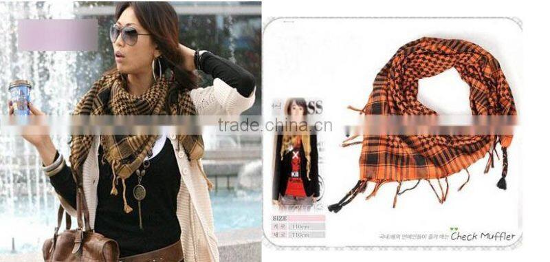 Cheap New Unisex Women Men Checked Arab Grid Neck Keffiyeh Palestine Scarf Wrap 2015 Hot Sale