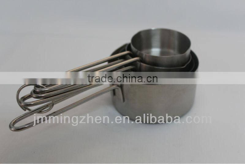 4pcs stainless steel measuring cup set, stainless steel measuring set