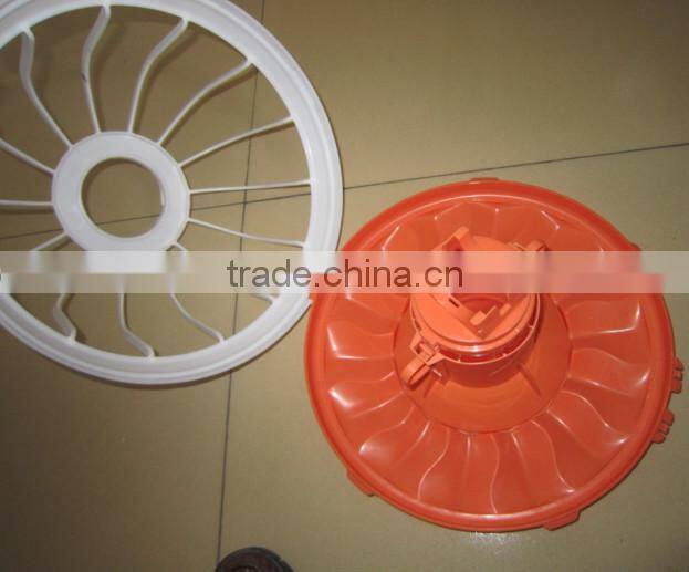 chicken feed pan system for broiler