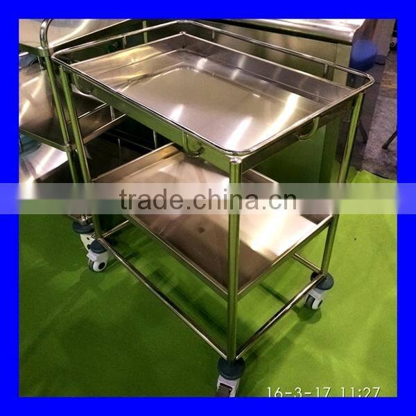 Best price stainless steel medical trolley with fast delivery