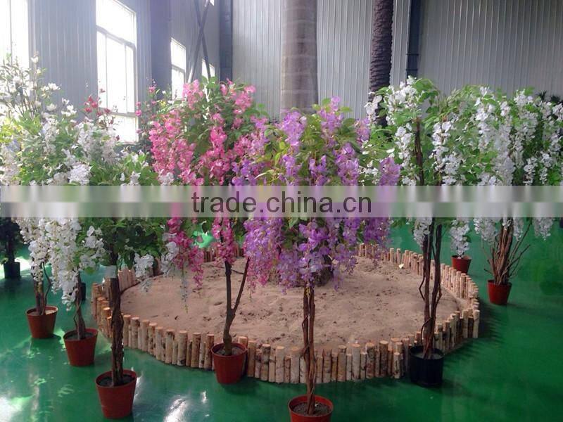 240cm Purple Artificial Wisteria Silk Tree