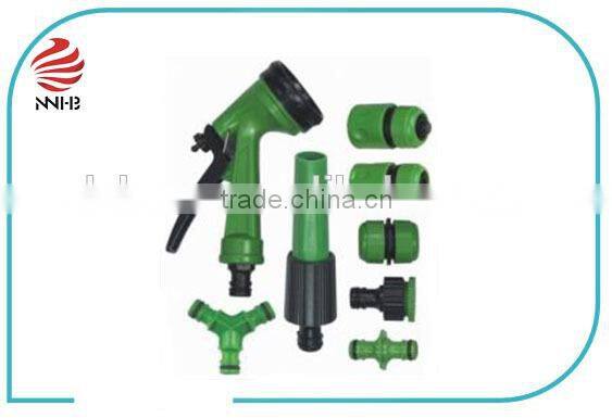 Plastic memory tip spray nozzle for gardening