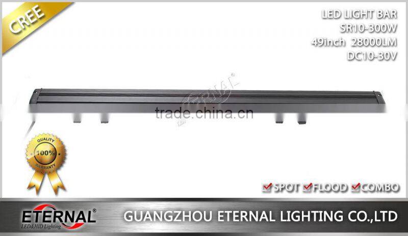 300W 49" UTV ATV off road wrangler rubicon 4WD truck trailer vehicles led light bar high brightness driving lamp