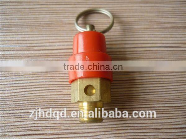 safety valve , mini brass safety valve with red hat , 1/8" 1/2" 3/8" 3/4" size ,high quality safety valve