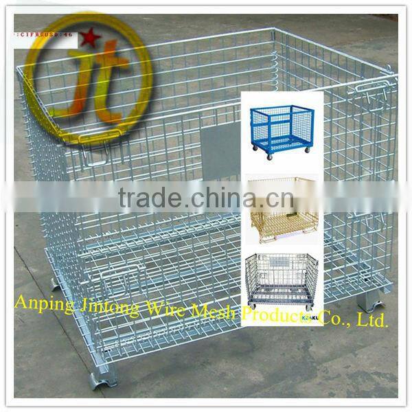 Steel Stacking Folding Warehouse Cages, Storage Cages