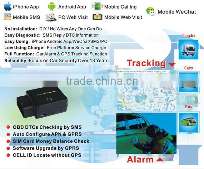 China Factory Price GPS Tracker OBD With Diagnostic Listen Sound OBD GPS Tracker