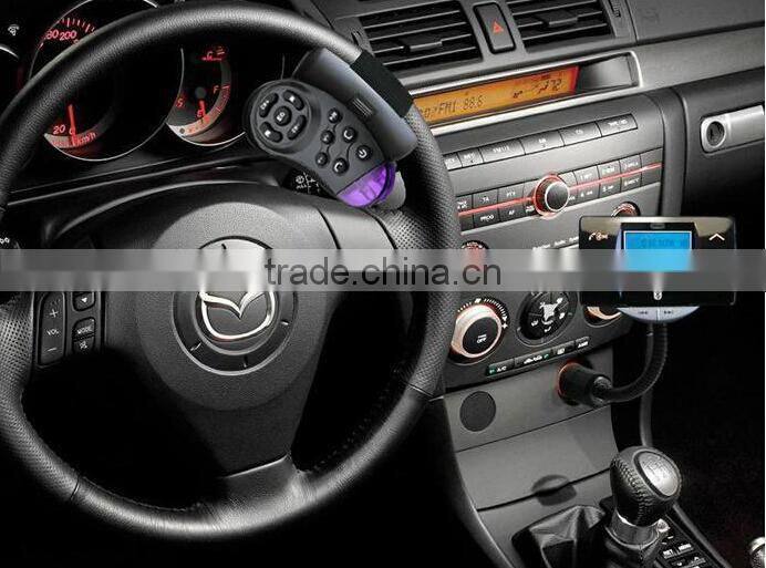 New Wireless Bluetooth FM Transmitter Handsfree Stereo Bluetooth Car Kit With A2DP/AVRCP For Ihpone Cell Phone