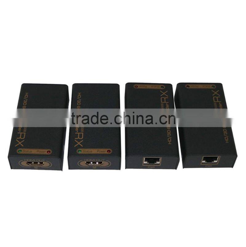 Best HDMI Splitter 1x4 by 2CAT Extend 60M full HD with four receiver (Support 3D)UK