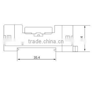 Finder type 90.22 8 pin round type relay base round wooden trophy base