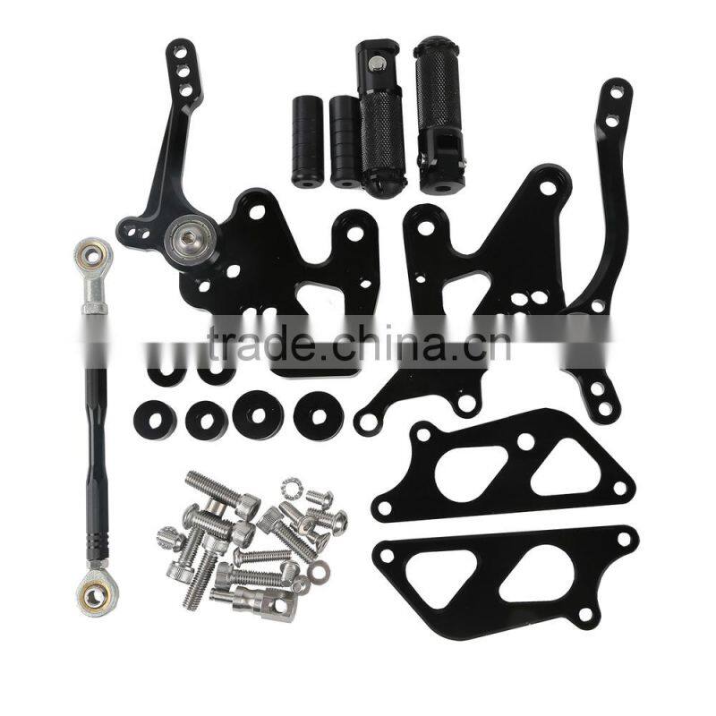 Aluminum CNC Front set Foot pegs For Kawasaki Ninja 250R 08-13 300R 2013